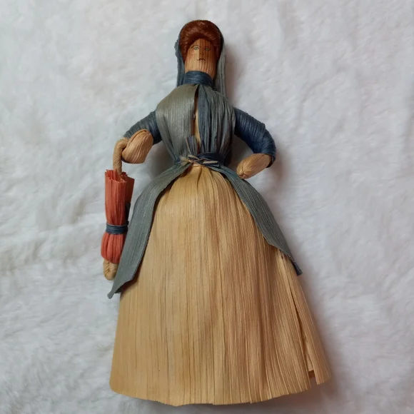 Vintage Artisan Handmade Cornhusk Doll