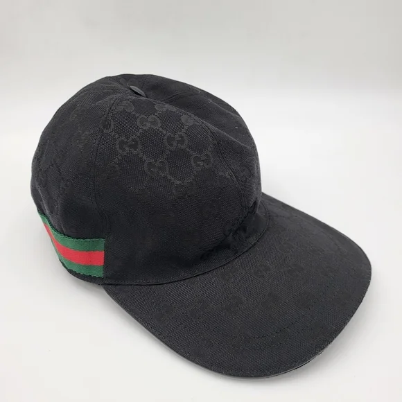 Gucci GG Canvas Hat with Web Sherry Line. Authentic..