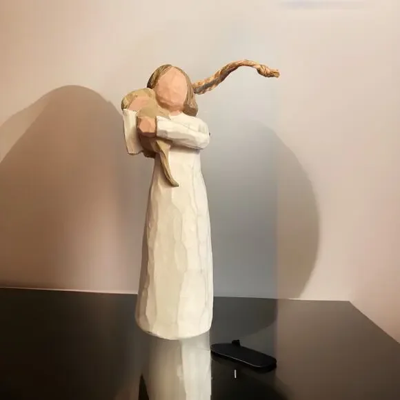 Willow Tree Angel of Friendship Holding Puppy dog 5