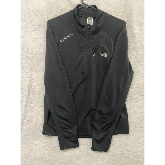 The North Face‎ Flight Series Mens L Black 1/4 Zip Long Sleeve Pullover Athletic