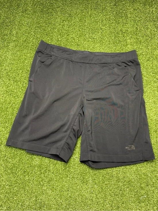 The North Face Mens Black Athletic Shorts Drawstring Waist Pockets Comfort XL