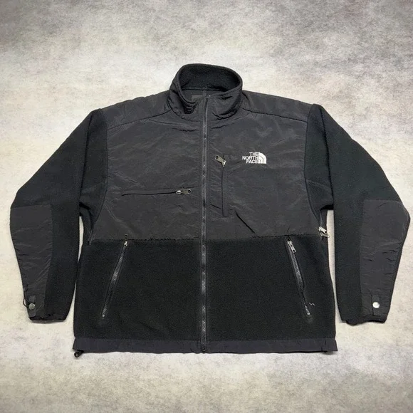 The North Face Summit Series Denali Mens Large Black Full Zip Fleece Jacket