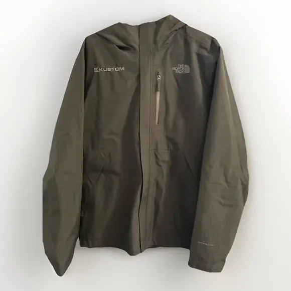 The North Face Dryzzle Jacket Mens Medium Black Futurelight Hooded Rain LOGO