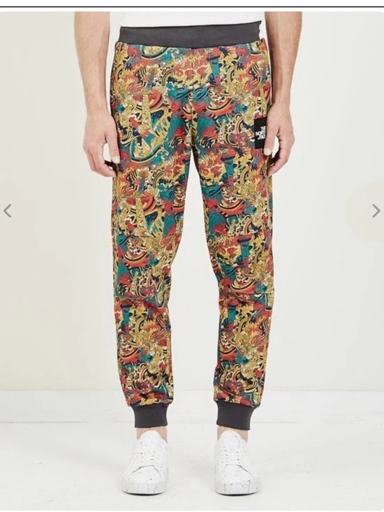 The North Face Leopard Genesis Fine Joggers Unisex medium Yellow Graphic Pants