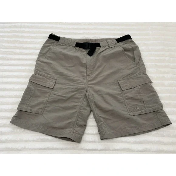 The North Face Cargo Shorts Mens Beige Nylon Hiking Camping Outdoor  Size‎ L