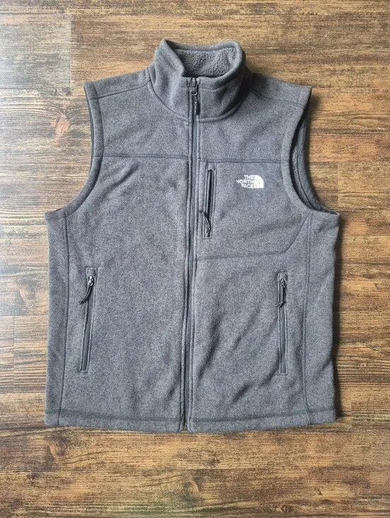 The North Face Mens Gray Fleece Vest Size Large