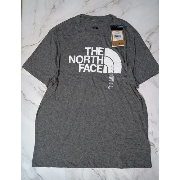 The‎ North Face Mens Half Dome Tee Grey Heather Logo T-Shirt NF0A8EBECQI-L Large