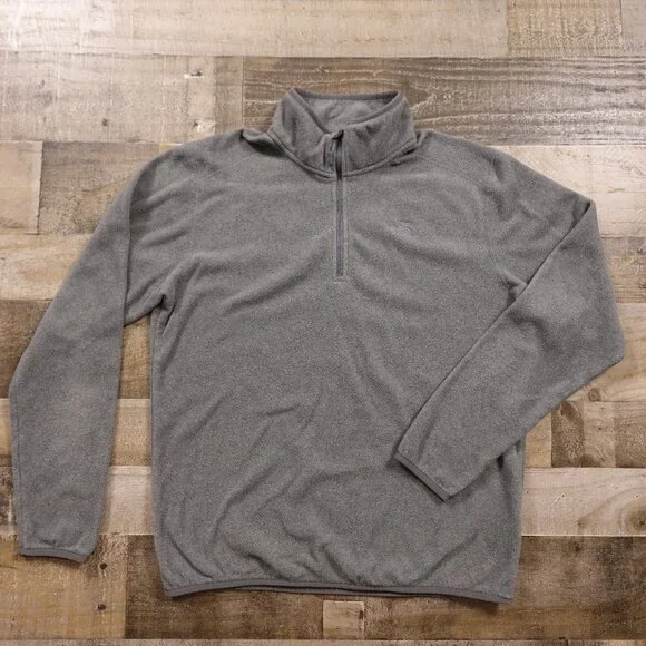 The North Face Men’s Gray Polartec Quarter-Zip Fleece Pullover Size Medium‎