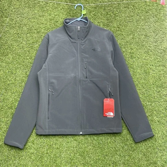 North Face Apex Risor Jacket Mens Small Standard Fit Zip Up Gray Outdoors NWT