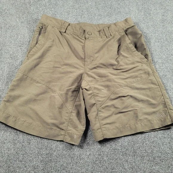 The North Face Cargo Shorts Mens 36‎ GREEN Nylon Lightweight Hiking Outdoor