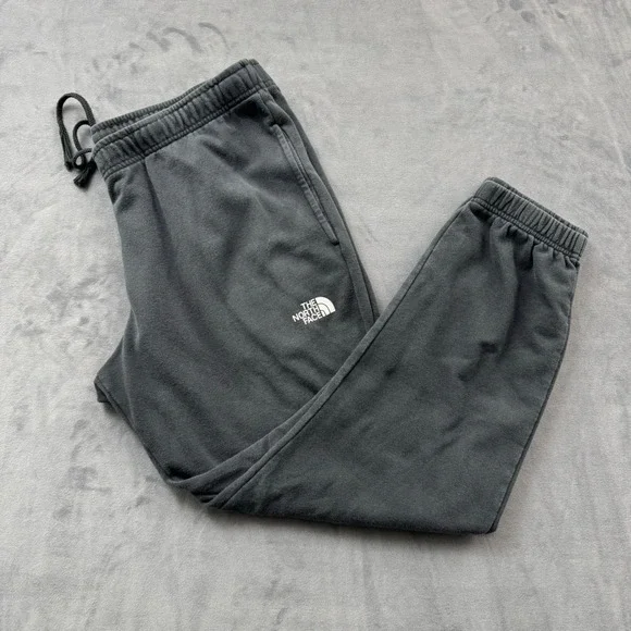 The North Face Mens XL Never Stop Exploring Fleece Joggers Sweatpants Black Grey