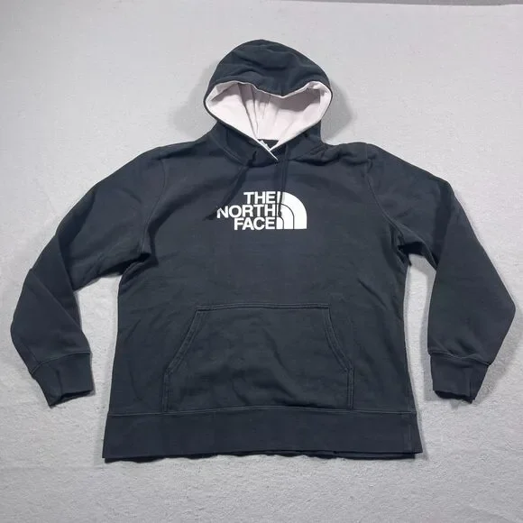 The North Face Hoodie Men L Black Pullover Standard‎ Fit Outdoor Casual Logo