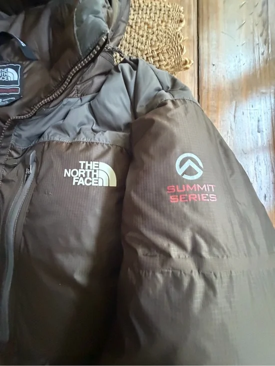 NORTH FACE SUMMIT SERIES 700 PRO DOWN JACKET COFFEE BROWN MENS XL NWOT DOWN HOOD