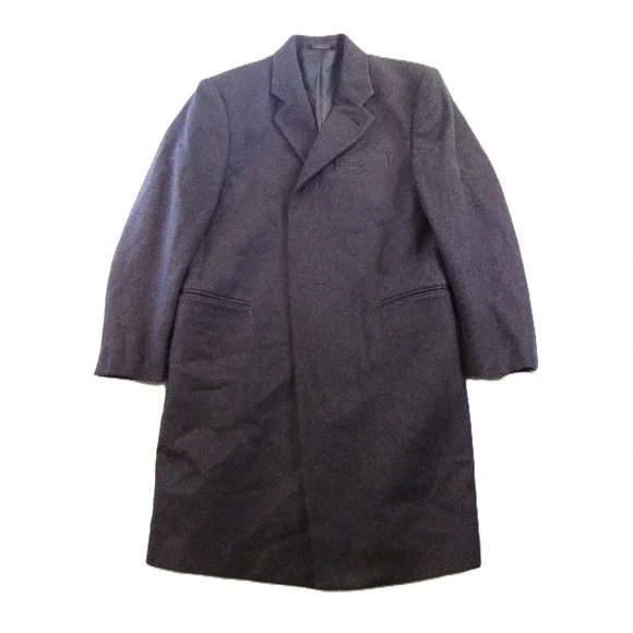 Banana‎ Republic Wool Overcoat Mens Size M Charcoal Gray Car Coat