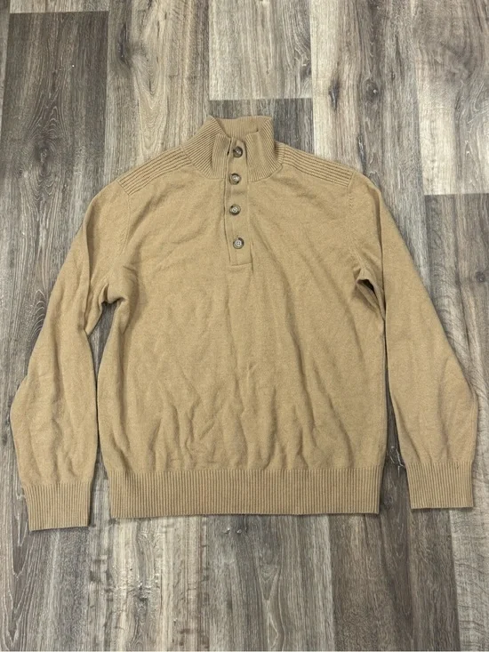 Banana Republic Wool Italian Yarn Blend Tan Sweater Men’s Large