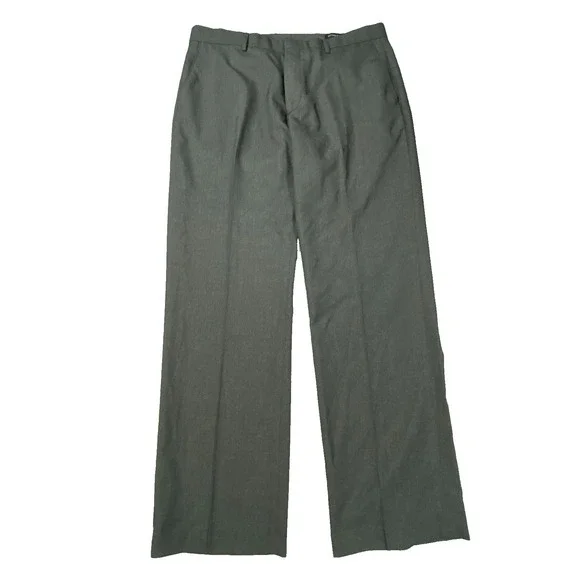 Banana Republic Dress Pants Mens 35x30 Gray Tailored Slim‎ Fit Career Office NWT