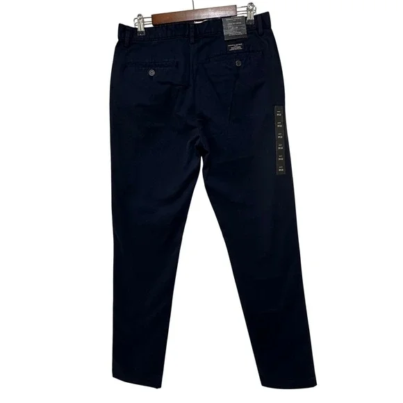 Banana Republic Lived-In Chino Men 31x32 (32x31) Blue Slim Fit Tapered Pants $70