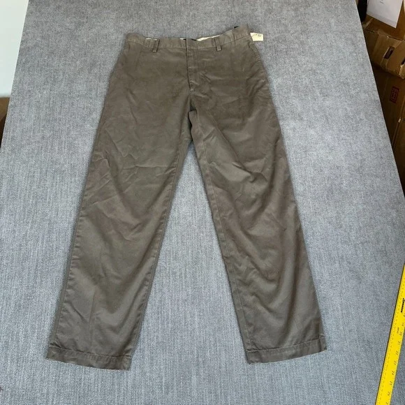 Banana Republic Gavin Pants Mens 34x31 Brown Flat Front Straight Fit Outdoor