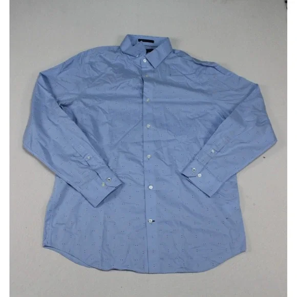 Banana Republic Men Blue Casual Button Shirt Long Sleeve Collared Size Large