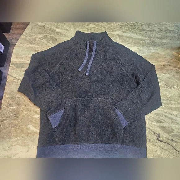 Banana Republic Brushed Birdseye Pullover - Navy - Size Large