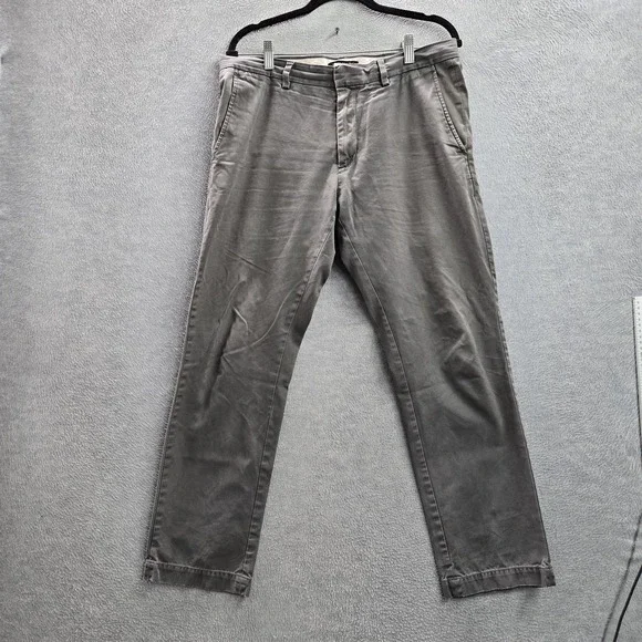 Banana Republic Men Pants 32X30 Gray Chino Twill‎ Aiden 28
