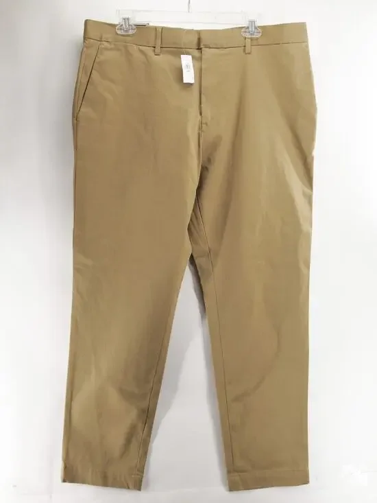 NWT Banana Republic Mens 35W 30L Khaki Mason Athletic Rapid Movement Chino Pants