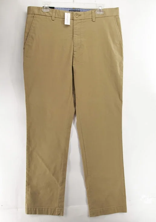 NWT Banana Republic Men's 35x32 Tan Aiden Chino Slim Fit Stretch Pants Work