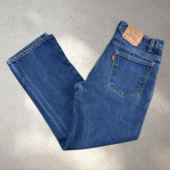Vintage Levis 517‎ Jeans Mens 38x30 (Fit 34x28) Orange Tab Bootcut Flare 90s USA