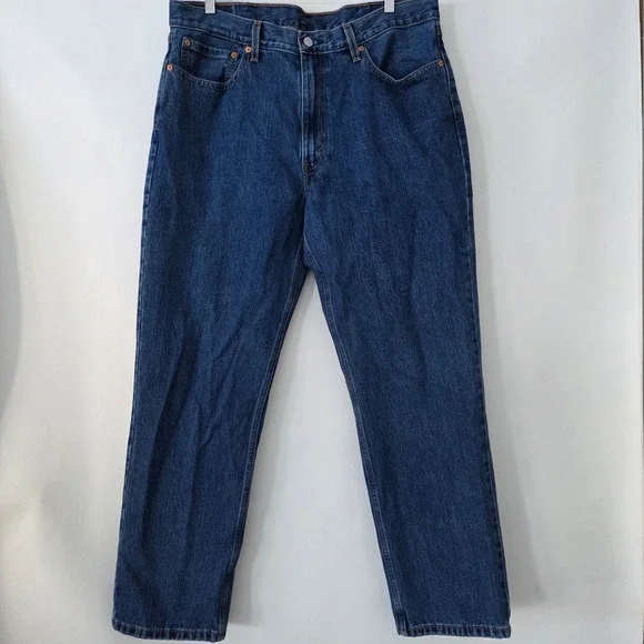 Levi Strauss 550 Relaxed Fit Dark Wash Denim Jeans Men's W38 L32‎