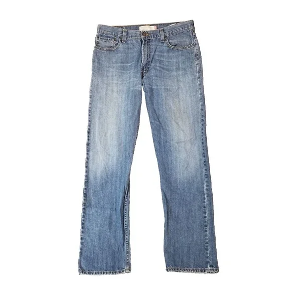 Levi's 505 jeans men's 36x34 regular‎ fit straight blue denim pants retro USA