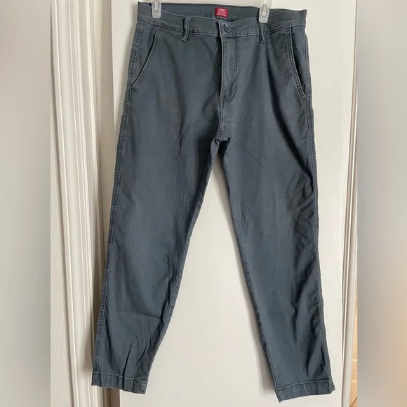 LEVIS- XX Cotton Pants Casual Comfortable Chinos Standard Taper Blue/Grey 32x30