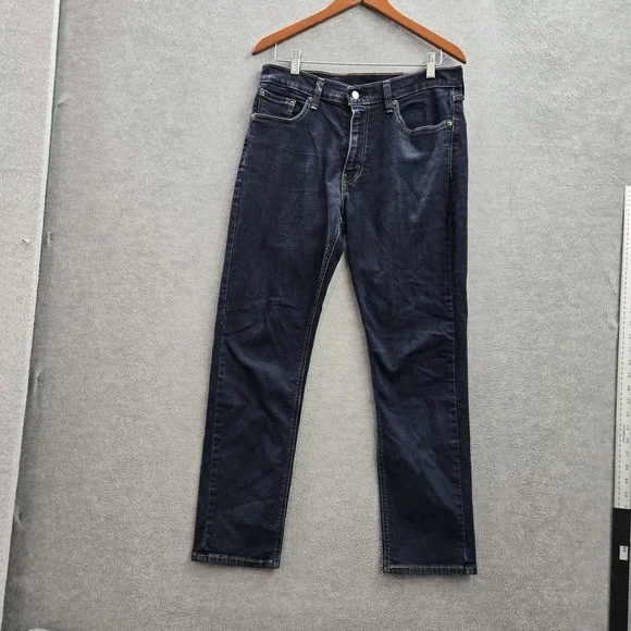 Levi's 541 Men Jeans 33X32 Dark Blue‎ Denim Tapered Athletic Fit 28