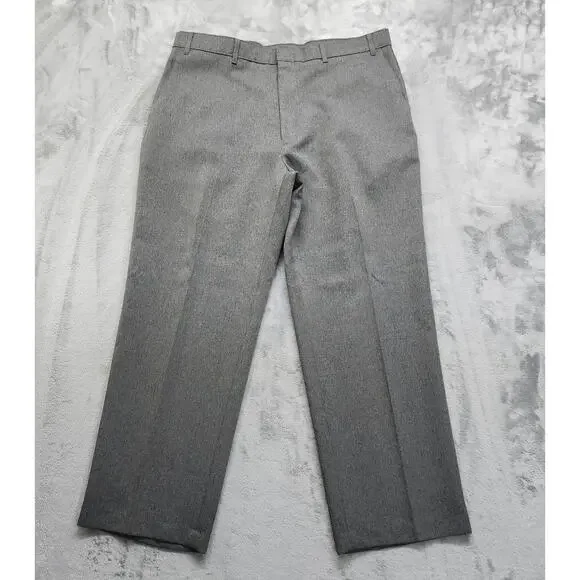 Vintage Levi's Pants Mens W40 L30 Gray Dacron Polyester Action Slacks‎ Office