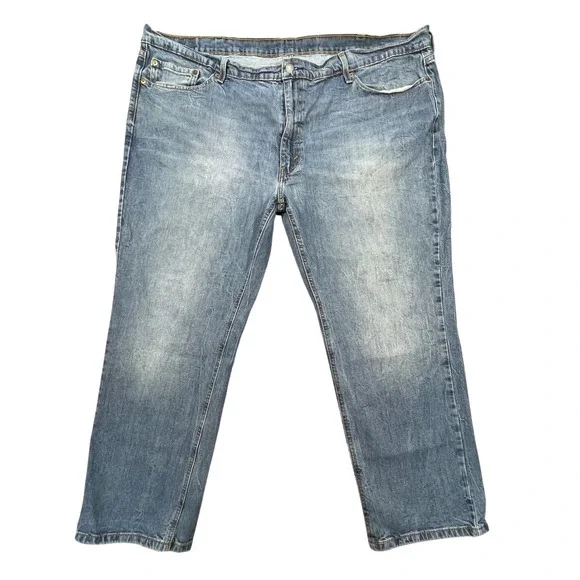 Levi's Blue 541 Athletic Taper Denim Jeans Mens 48x30