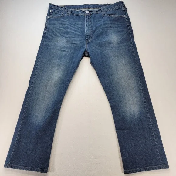 Levi's 513 Jeans‎ Mens 42x32 Blue Slim Straight Medium Wash Denim
