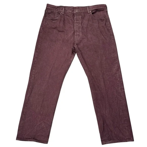 Levis 501xx Jeans Mens 40x30 White Oak Cone Denim Straight Button Fly‎