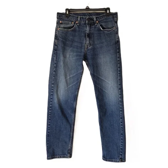 Levi's Men's 505 Regular Fit Straight Leg Jeans - 34x32 Medium Wash