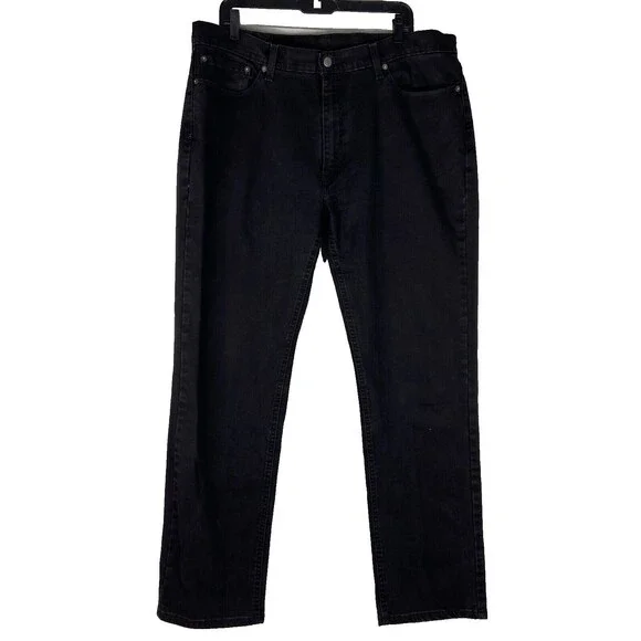 Levis Men 541 Black Jeans 38/34 Loose Fit Straight Leg