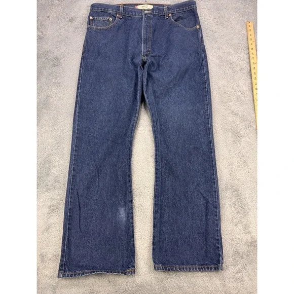 Levi's 517 Jeans Men's 40x32 Blue Bootcut  Denim Cowboy Distressed Faded Western