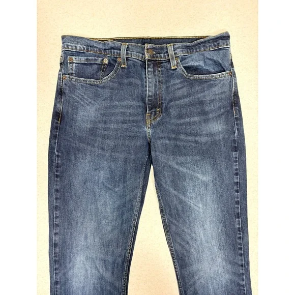Levis 511 Slim Fit Jeans Mens 34x34 Blue Denim WaterLess 04511-1907 Medium Wash