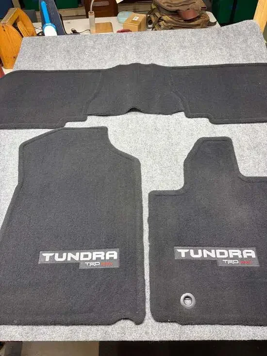 Toyota OEM 2018-2021 Tundra TRD OffRoad Sport D-Cab Black Carpet Floor Mats Set