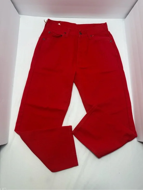 Levi's 501 Men's Bright Red Straight Jeans 34x32