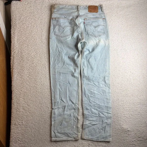 Vintage Levis 501xx Denim Jeans Made in USA Mens 33x30 (31x30) Button Fly