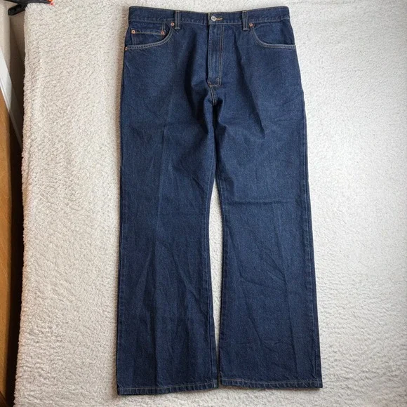 Y2K Levis 517 Bootcut Jeans Mens 38x30 (36x30) Dark Wash Indigo Cotton Denim