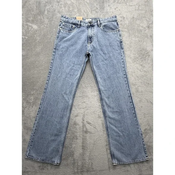 Levis 517 Jeans Mens 36x34 Blue Bootcut Slim Light Wash Denim