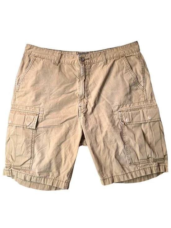 Levi's Khaki Tan Six Pocket Casual Outdoor Cotton Cargo Shorts Men's Size 36