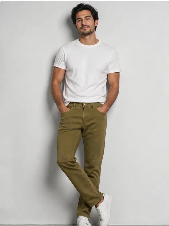 Levi's Slim Straight Jeans in Olive