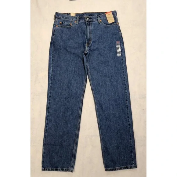 Levis Jeans Mens‎ Sz 40 x 35 36 NEW 550 Relaxed Fit Mid Blue Big & Tall Classic