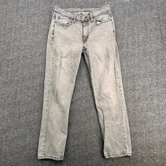 Levis 514 Straight Fit Jeans Light Gray Wash Denim Mens 32 Denim Relaxed‎