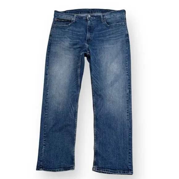 Levi's 559 Jeans Mens 40x30 Relaxed Straight Medium Wash Blue Denim READ